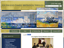 Tablet Screenshot of losangelesfamilymediationservices.com